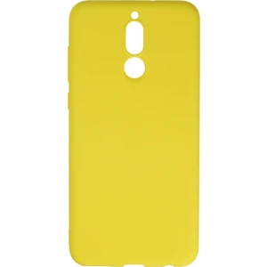 Huawei Mate 10 Lite Kılıf Nano Içi Kadife  Silikon - Sarı 300099