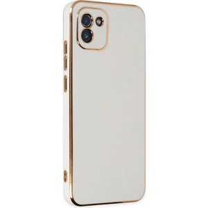 Samsung Galaxy A03 Kılıf Volet Silikon - Beyaz 300099