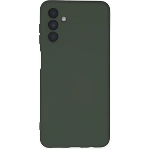 Samsung Galaxy A04S Kılıf Nano Içi Kadife  Silikon - Koyu Yeşil 300099