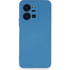 Vivo Y35 Kılıf Nano Içi Kadife  Silikon - Mavi 300099
