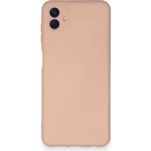 Samsung Galaxy A04 Kılıf Nano Içi Kadife  Silikon - Pudra 300099