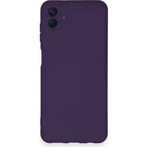 Samsung Galaxy A04 Kılıf Nano Içi Kadife  Silikon - Mor 300099