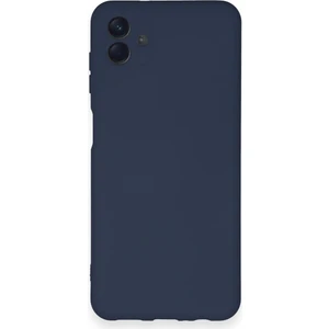 Samsung Galaxy A04 Kılıf Nano Içi Kadife  Silikon - Lacivert 300099