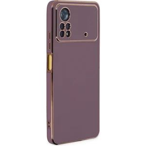 Xiaomi Poco X4 Pro 5g Kılıf Volet Silikon - Mor 300099