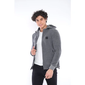 G3 Melanj Erkek Slimfit Kalın 3 Cepli Kapüşonlu Spor Polar 6703
