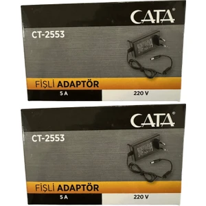 CT-2553 5 Amper 220V Fişli Adaptör (2 Adet)