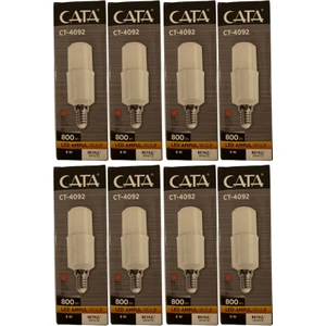 CT-4092 8W 6400K (Beyaz Işık) E14 Duylu LED Ampul (8 Adet)