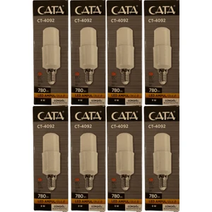 CT-4092 8W 3200K (Günışığı) E14 Duylu LED Ampul (8 Adet)