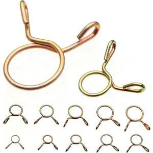 100 Adet Hortum Kelepçesi Çinko Kaplama Yaylı Klipsler Dişli Hortum Yakıt Hattı Kelepçesi Tekneler Için Saklama Kutusu ile 6/7/8/9/10MM (Yurt Dışından)