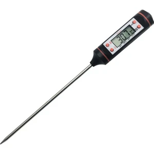 Araba Araç Hava Çıkışı Iğne Tipi LCD Dijital Termometre Ölçer Abs + Metal Klima Termometre Kontrol Ekipmanı 1 Adet - Siyah (Yurt Dışından)