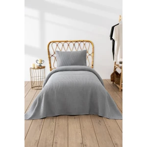 Denizli Concept Waffle Tek Kişilik Pike Seti Gri