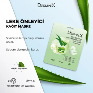 Leke Önleyici Kağıt Maske Aloe Vera ve Amino Asit