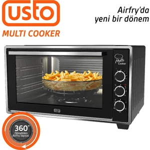 2115 Airfry Özellikli 50lt Multi Cooker Midi Fırın Siyah