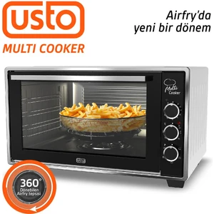 2105 Airfry Özellikli 50lt Multi Cooker Midi Fırın Beyaz