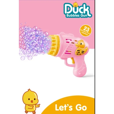 Kayyum Oyuncak Duck Çok Delikli Pilli Köpük Atan Tabanca Oyuncağı 23 Delikli Bubble