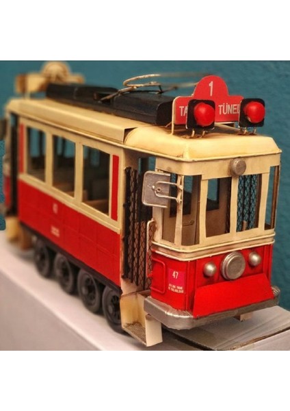 Dekoratif Metal Taksim Tramvay Orta Boy fiyatları