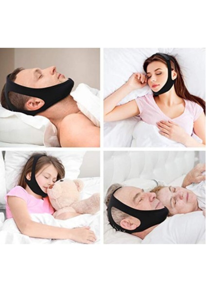 Horultu Bandı Çene Destekli Uyku Apnesi Aparatı Horultu Önleyici Yüz Gerdirme Çene Bandı Maskesi indirimleri