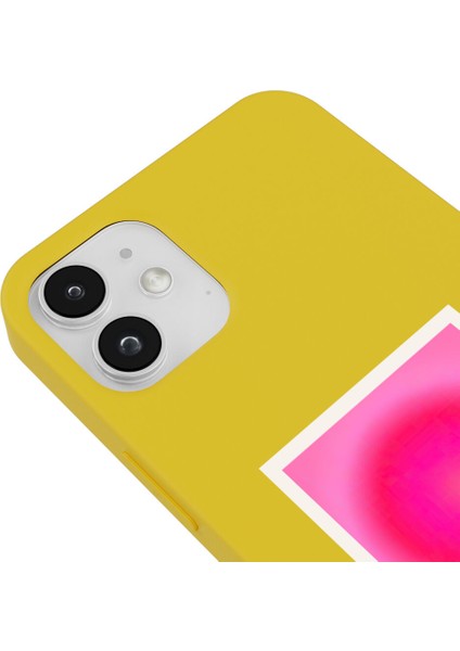x Gossip Pasta Apple iPhone 12 Pro Luck Tasarımlı Sarı Renkli Silikon Telefon Kılıfı