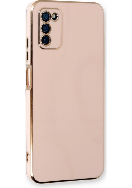 Samsung Galaxy A03S Kılıf Volet Silikon - Pembe 300099