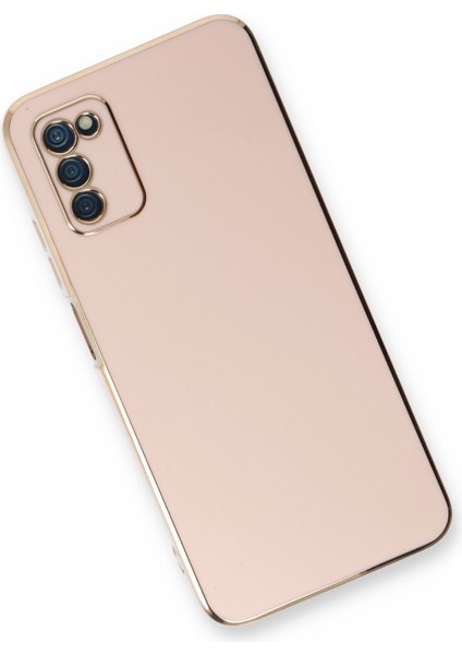 Samsung Galaxy A03S Kılıf Volet Silikon - Pembe 300099