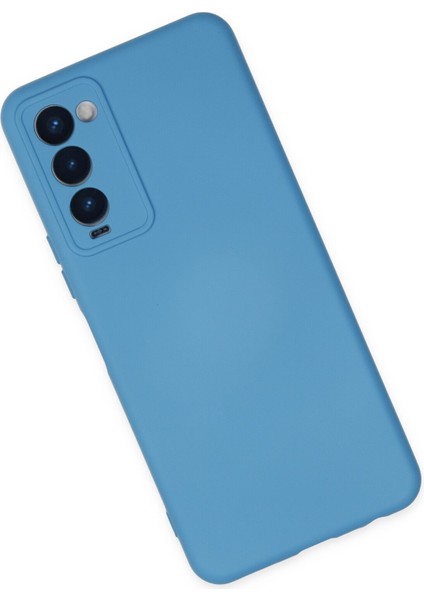 Tecno Camon 18 Kılıf Nano Içi Kadife Silikon - Mavi 300099