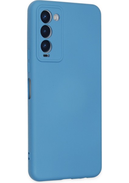 Tecno Camon 18 Kılıf Nano Içi Kadife Silikon - Mavi 300099