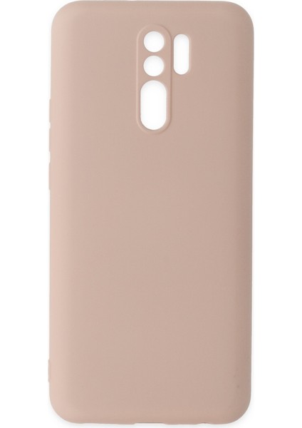 Xiaomi Redmi 9 Kılıf Nano Içi Kadife Silikon - Pudra 300099