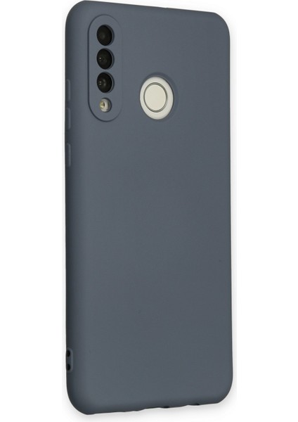 Huawei P30 Lite Kılıf Nano Içi Kadife Silikon - Gri 300099