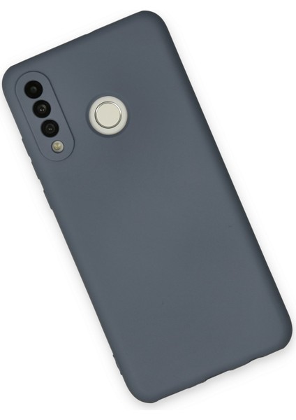 Huawei P30 Lite Kılıf Nano Içi Kadife Silikon - Gri 300099