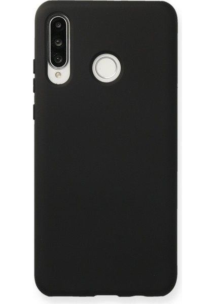 Huawei P30 Lite Kılıf Nano Içi Kadife Silikon - Siyah 300099