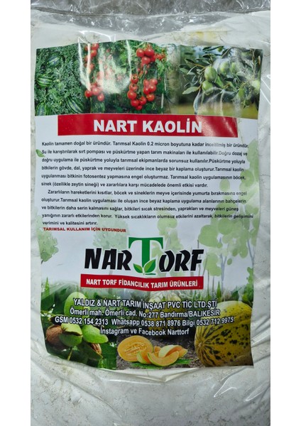 Yaldız Nart Kaolin Kili 15 kg