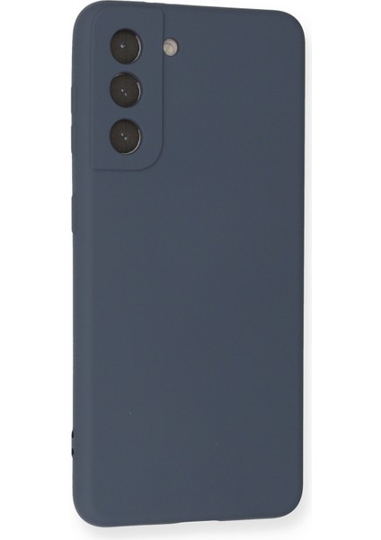 Samsung Galaxy S21 Kılıf Nano Içi Kadife Silikon - Gri 300099