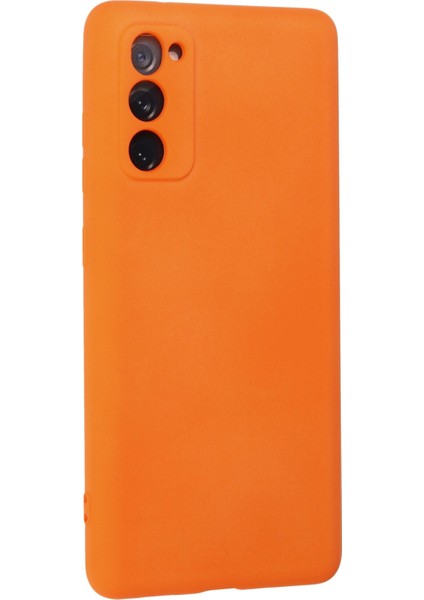 Samsung Galaxy S20 Fe Kılıf Nano Içi Kadife Silikon - Turuncu 300099