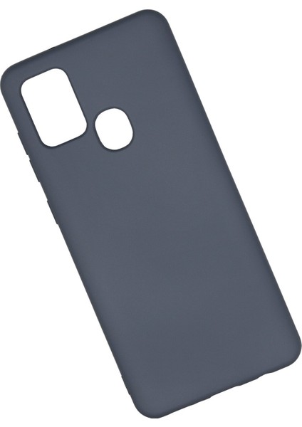 Samsung Galaxy A21S Kılıf Nano Içi Kadife Silikon - Gri 300099