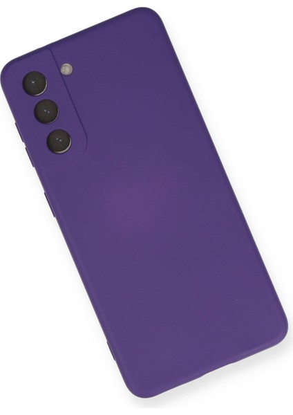 Samsung Galaxy S21 Kılıf Nano Içi Kadife Silikon - Mor 300099