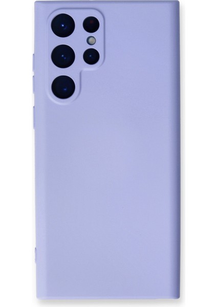Samsung Galaxy S22 Ultra Kılıf Nano Içi Kadife Silikon - Lila 300099