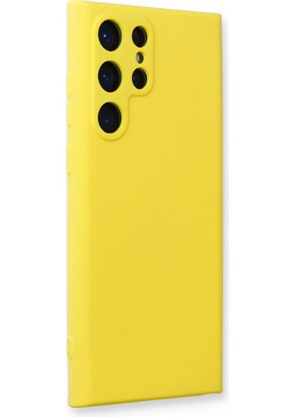 Samsung Galaxy S22 Ultra Kılıf Nano Içi Kadife Silikon - Sarı 300099 fiyatları