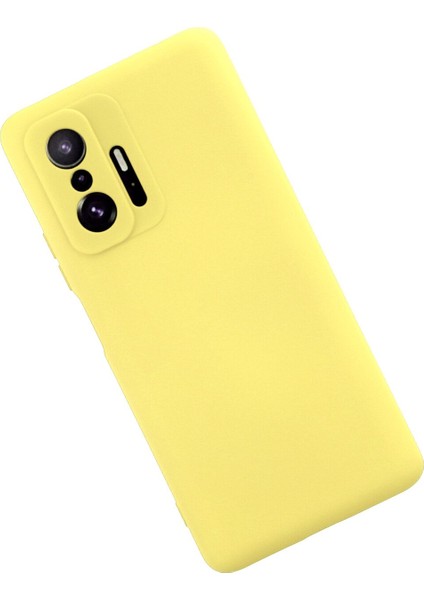 Xiaomi Mi 11T Pro Kılıf Nano Içi Kadife Silikon - Sarı 300099 fiyatları