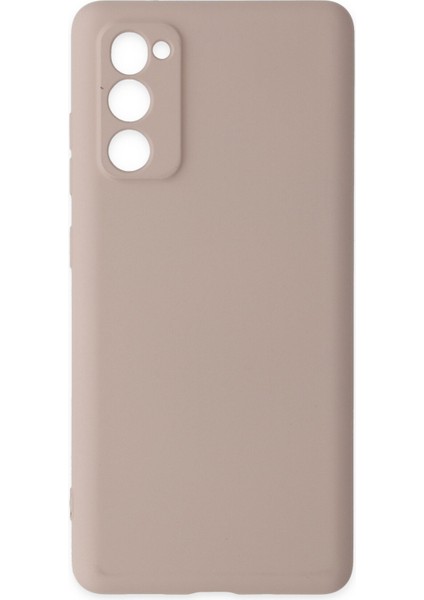 Samsung Galaxy S20 Fe Kılıf Nano Içi Kadife Silikon - Pudra 300099