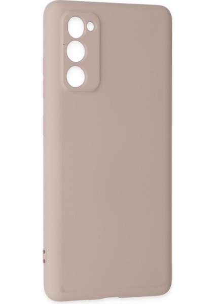 Samsung Galaxy S20 Fe Kılıf Nano Içi Kadife Silikon - Pudra 300099