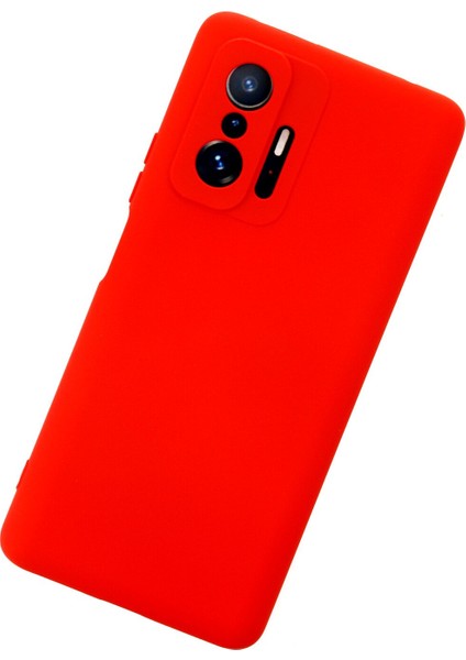 Xiaomi Mi 11T Kılıf Nano Içi Kadife Silikon - Kırmızı 300099