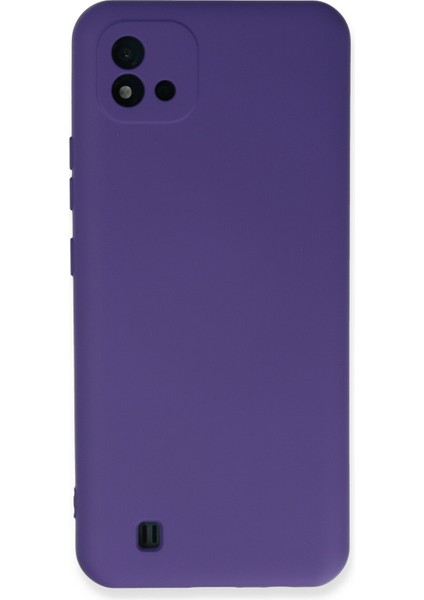Realme C11 2021 Kılıf Nano Içi Kadife Silikon - Mor 300099