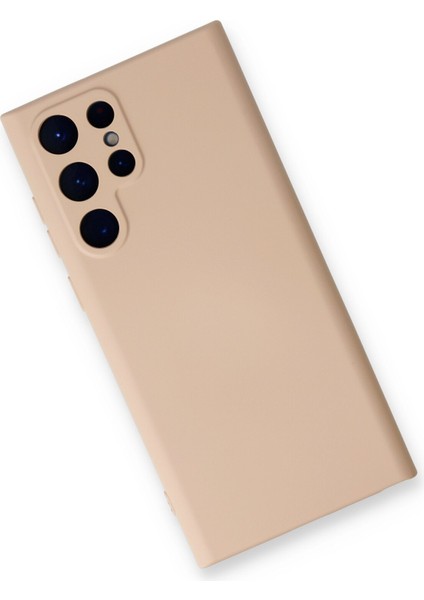 Samsung Galaxy S22 Ultra Kılıf Nano Içi Kadife Silikon - Pudra 300099 modelleri