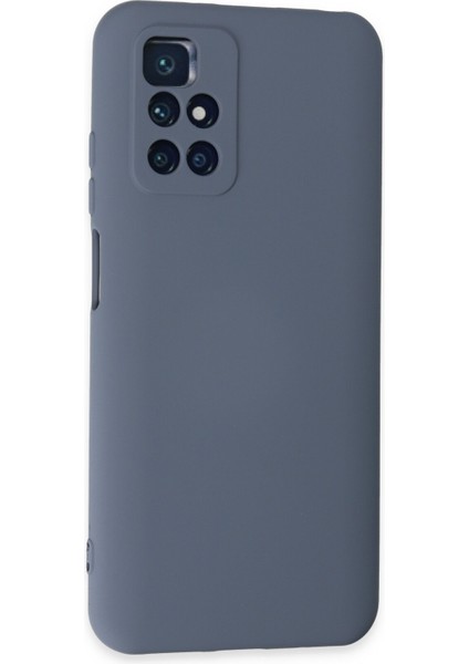 Xiaomi Redmi 10 Kılıf Nano Içi Kadife Silikon - Gri 300099