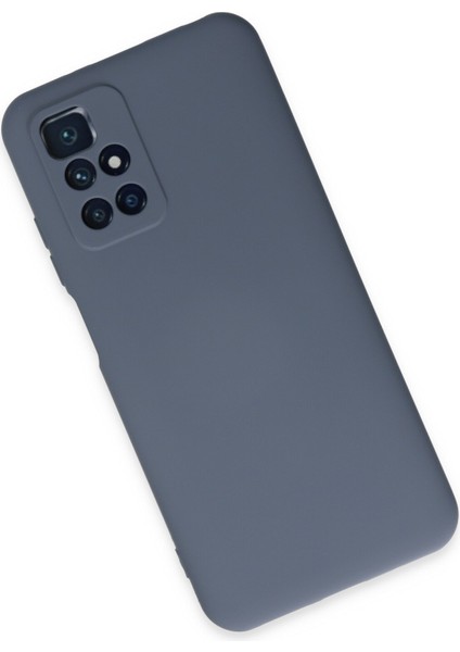 Xiaomi Redmi 10 Kılıf Nano Içi Kadife Silikon - Gri 300099
