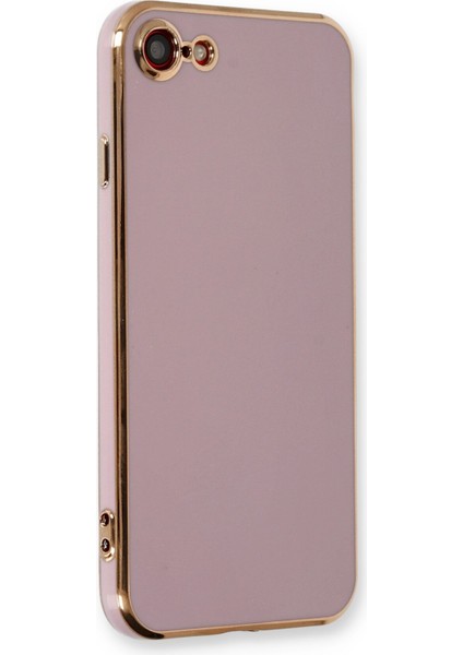 Iphone 8 Kılıf Volet Silikon - Mor 300099