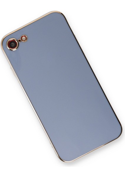 Iphone Se 2020 Kılıf Volet Silikon - Mavi 300099