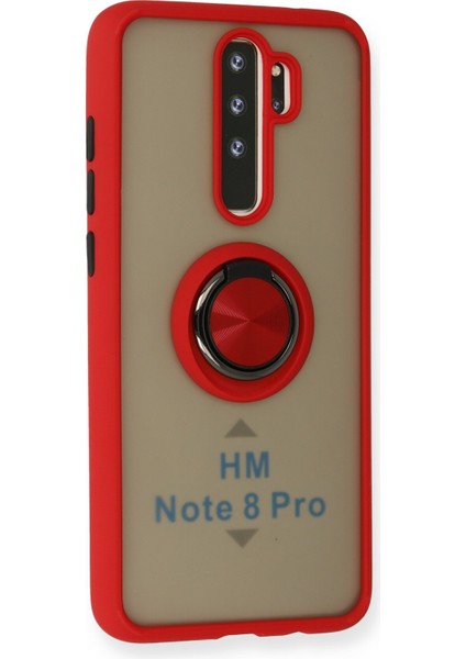 Xiaomi Redmi Note 8 Pro Kılıf Montreal Yüzüklü Silikon Kapak - Kırmızı 300099 fiyatları