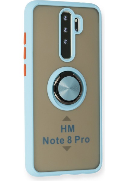 Xiaomi Redmi Note 8 Pro Kılıf Montreal Yüzüklü Silikon Kapak - Buz Mavi 300099 fiyatları