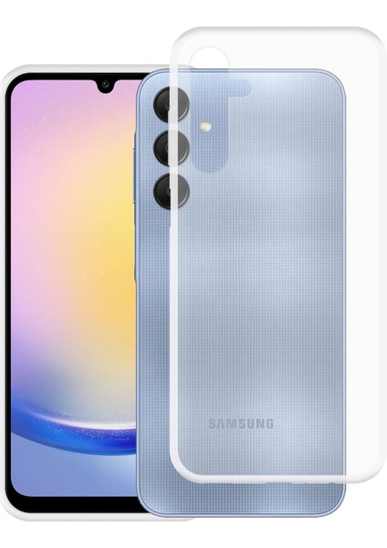 Caseworld Samsung Galaxy A25 Kapak 1mm Süper Silikon Şeffaf Kılıf